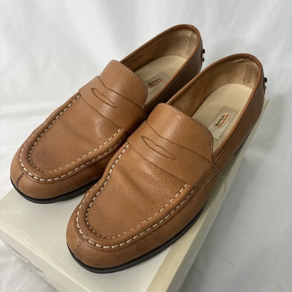 Talbots Taylor Classic Driving Moccasins Women's‎ 8 British Tan Shoes